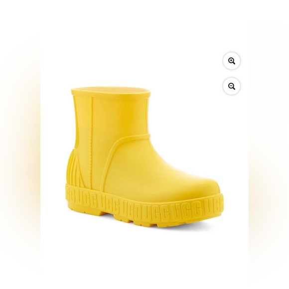 New UGG yellow Drizlita rain boots sherpa insole sz EU 38 7.5 8 - Picture 8 of 9